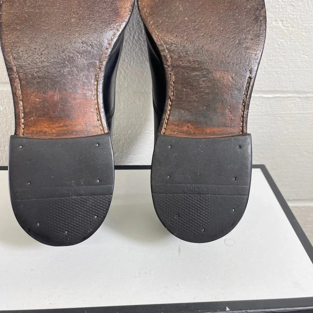 Allen Edmonds Park Avenue 5615 Black Leather Cap Toe Oxford Dress Mens 11.5 D